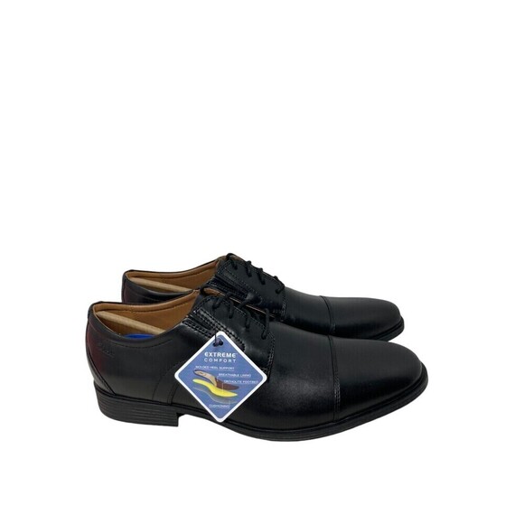 Clarks Collection Whiddon Cap Shoe Men\'s Size 13 M Black Leather Comfort main image 8